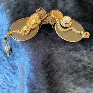 Glasses Brooch: Artist Custom Designed Wearable Art, One-of-a-Kind, Antique Pin